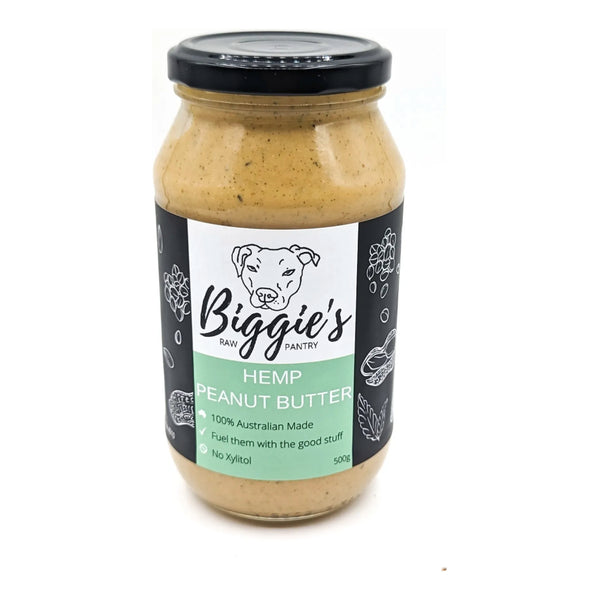 BIGGIE'S RAW PANTRY HEMP PEANUT BUTTER 500G